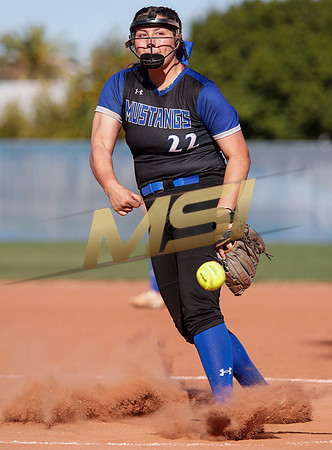 The  West Point Dragons girls softball team take on the Dobson Mustangs