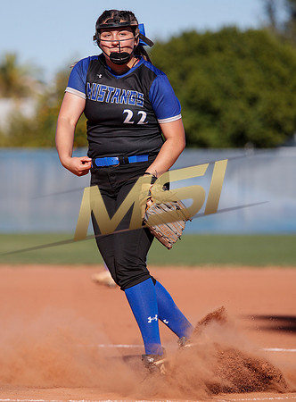 The  West Point Dragons girls softball team take on the Dobson Mustangs