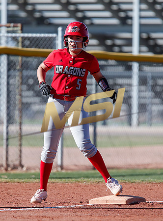 The  West Point Dragons girls softball team take on the Dobson Mustangs