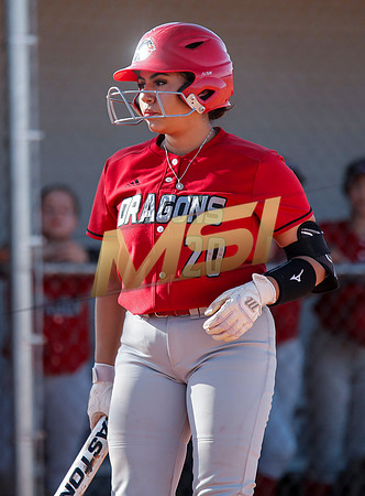 The  West Point Dragons girls softball team take on the Dobson Mustangs