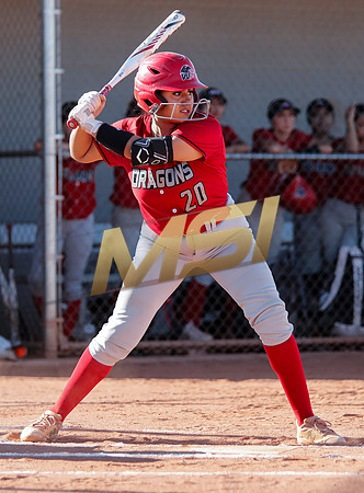 The  West Point Dragons girls softball team take on the Dobson Mustangs
