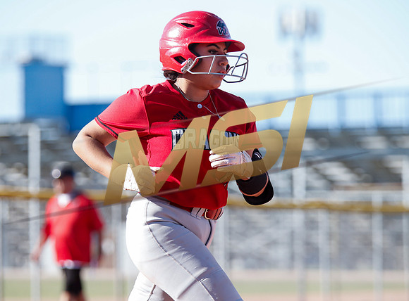 The  West Point Dragons girls softball team take on the Dobson Mustangs