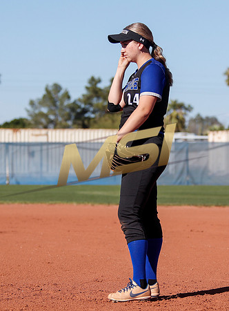 The  West Point Dragons girls softball team take on the Dobson Mustangs