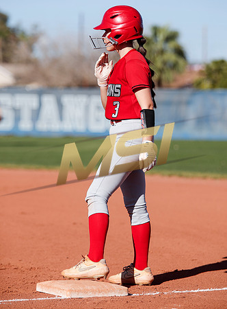 The  West Point Dragons girls softball team take on the Dobson Mustangs
