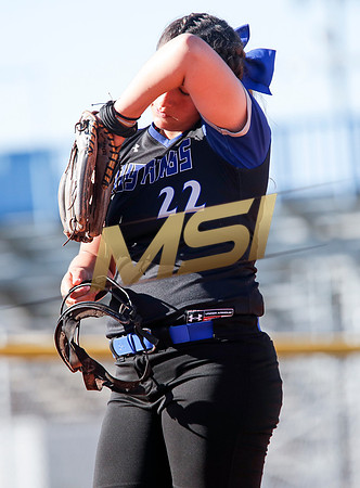 The  West Point Dragons girls softball team take on the Dobson Mustangs