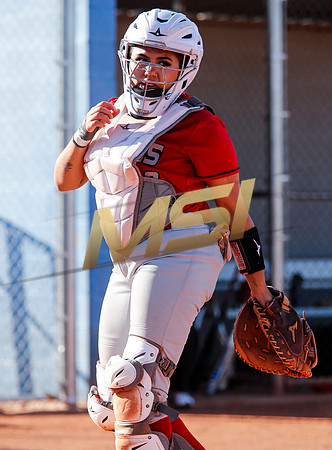 The  West Point Dragons girls softball team take on the Dobson Mustangs