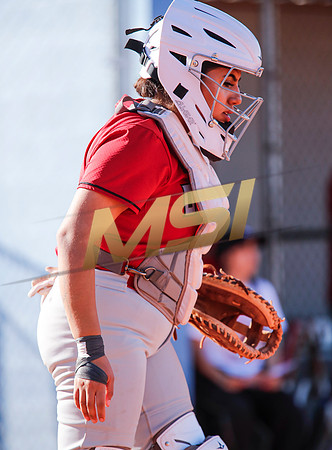 The  West Point Dragons girls softball team take on the Dobson Mustangs