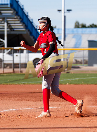 The  West Point Dragons girls softball team take on the Dobson Mustangs