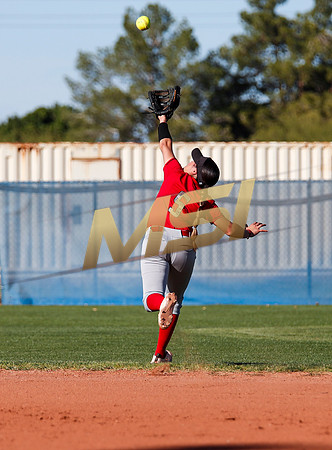 The  West Point Dragons girls softball team take on the Dobson Mustangs