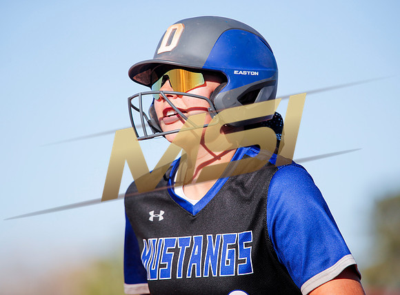 The  West Point Dragons girls softball team take on the Dobson Mustangs