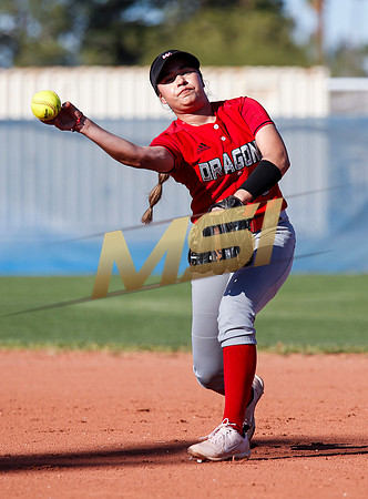 The  West Point Dragons girls softball team take on the Dobson Mustangs