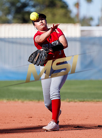 The  West Point Dragons girls softball team take on the Dobson Mustangs