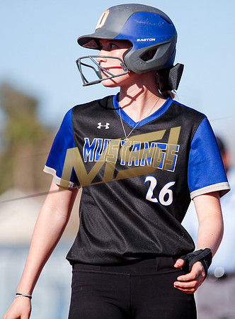 The  West Point Dragons girls softball team take on the Dobson Mustangs