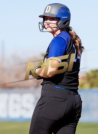 The  West Point Dragons girls softball team take on the Dobson Mustangs