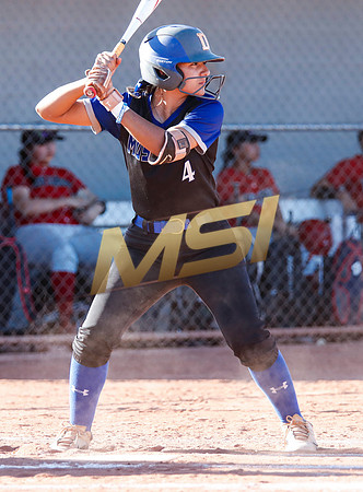 The  West Point Dragons girls softball team take on the Dobson Mustangs