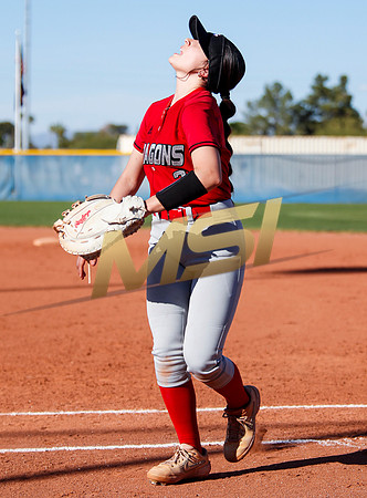 The  West Point Dragons girls softball team take on the Dobson Mustangs