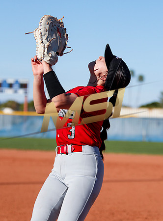The  West Point Dragons girls softball team take on the Dobson Mustangs