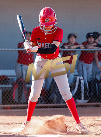 The  West Point Dragons girls softball team take on the Dobson Mustangs