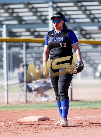 The  West Point Dragons girls softball team take on the Dobson Mustangs