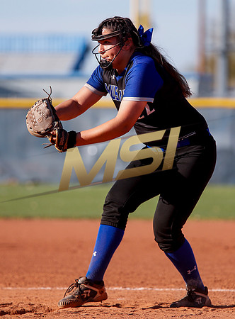 The  West Point Dragons girls softball team take on the Dobson Mustangs