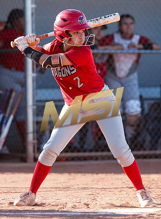 The  West Point Dragons girls softball team take on the Dobson Mustangs