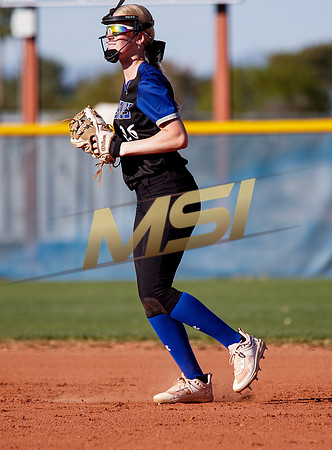 The  West Point Dragons girls softball team take on the Dobson Mustangs