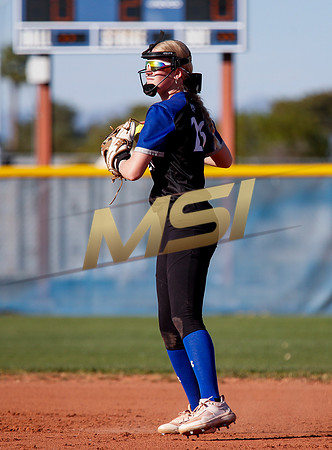 The  West Point Dragons girls softball team take on the Dobson Mustangs