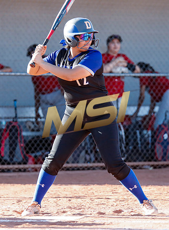 The  West Point Dragons girls softball team take on the Dobson Mustangs