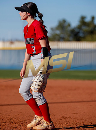 The  West Point Dragons girls softball team take on the Dobson Mustangs