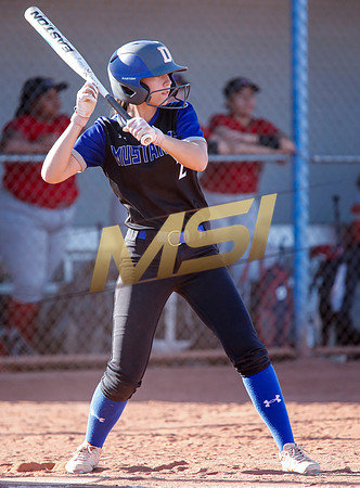 The  West Point Dragons girls softball team take on the Dobson Mustangs