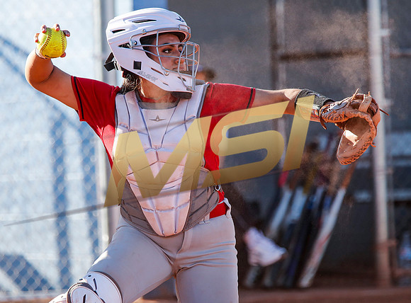 The  West Point Dragons girls softball team take on the Dobson Mustangs