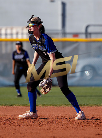 The  West Point Dragons girls softball team take on the Dobson Mustangs