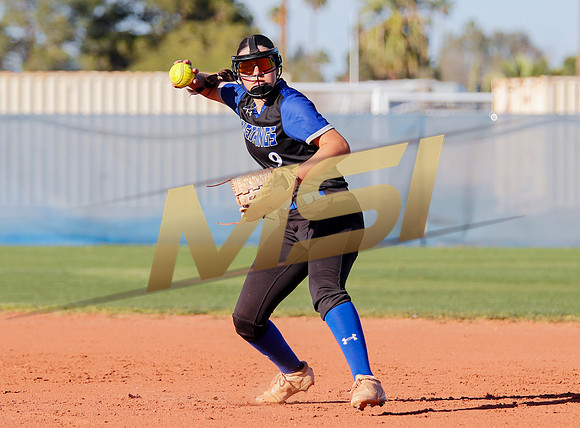 The  West Point Dragons girls softball team take on the Dobson Mustangs