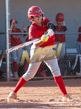 The  West Point Dragons girls softball team take on the Dobson Mustangs