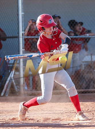 The  West Point Dragons girls softball team take on the Dobson Mustangs