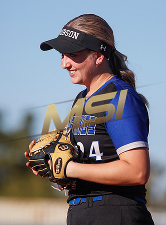 The  West Point Dragons girls softball team take on the Dobson Mustangs