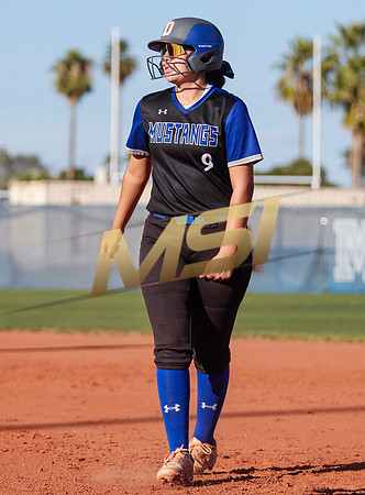 The  West Point Dragons girls softball team take on the Dobson Mustangs