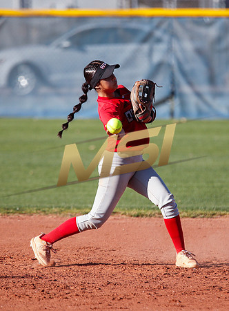 The  West Point Dragons girls softball team take on the Dobson Mustangs