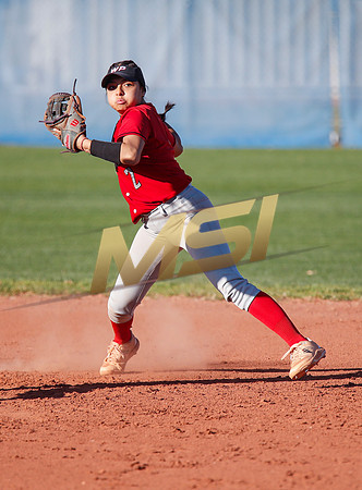 The  West Point Dragons girls softball team take on the Dobson Mustangs
