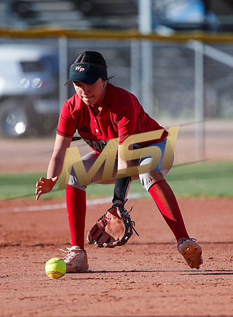 The  West Point Dragons girls softball team take on the Dobson Mustangs