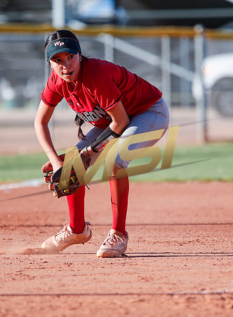 The  West Point Dragons girls softball team take on the Dobson Mustangs