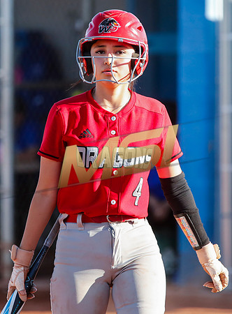 The  West Point Dragons girls softball team take on the Dobson Mustangs