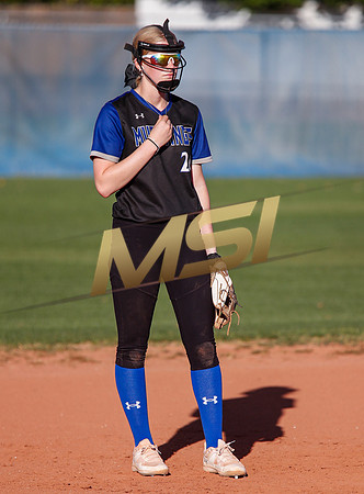 The  West Point Dragons girls softball team take on the Dobson Mustangs