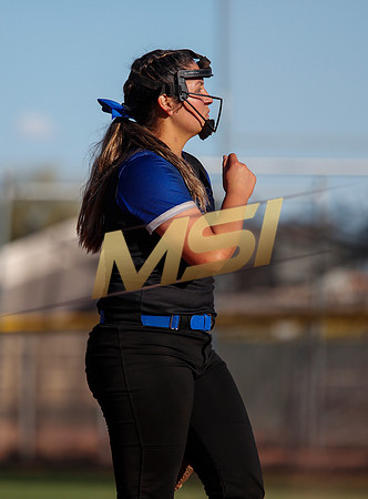 The  West Point Dragons girls softball team take on the Dobson Mustangs