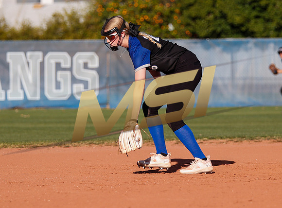 The  West Point Dragons girls softball team take on the Dobson Mustangs