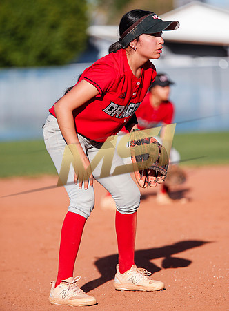 The  West Point Dragons girls softball team take on the Dobson Mustangs