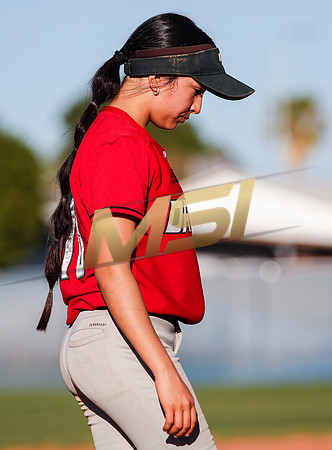 The  West Point Dragons girls softball team take on the Dobson Mustangs