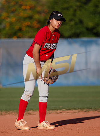The  West Point Dragons girls softball team take on the Dobson Mustangs