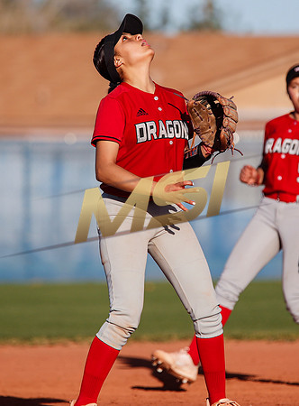 The  West Point Dragons girls softball team take on the Dobson Mustangs