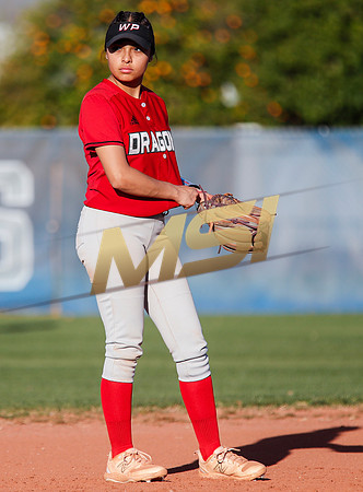 The  West Point Dragons girls softball team take on the Dobson Mustangs